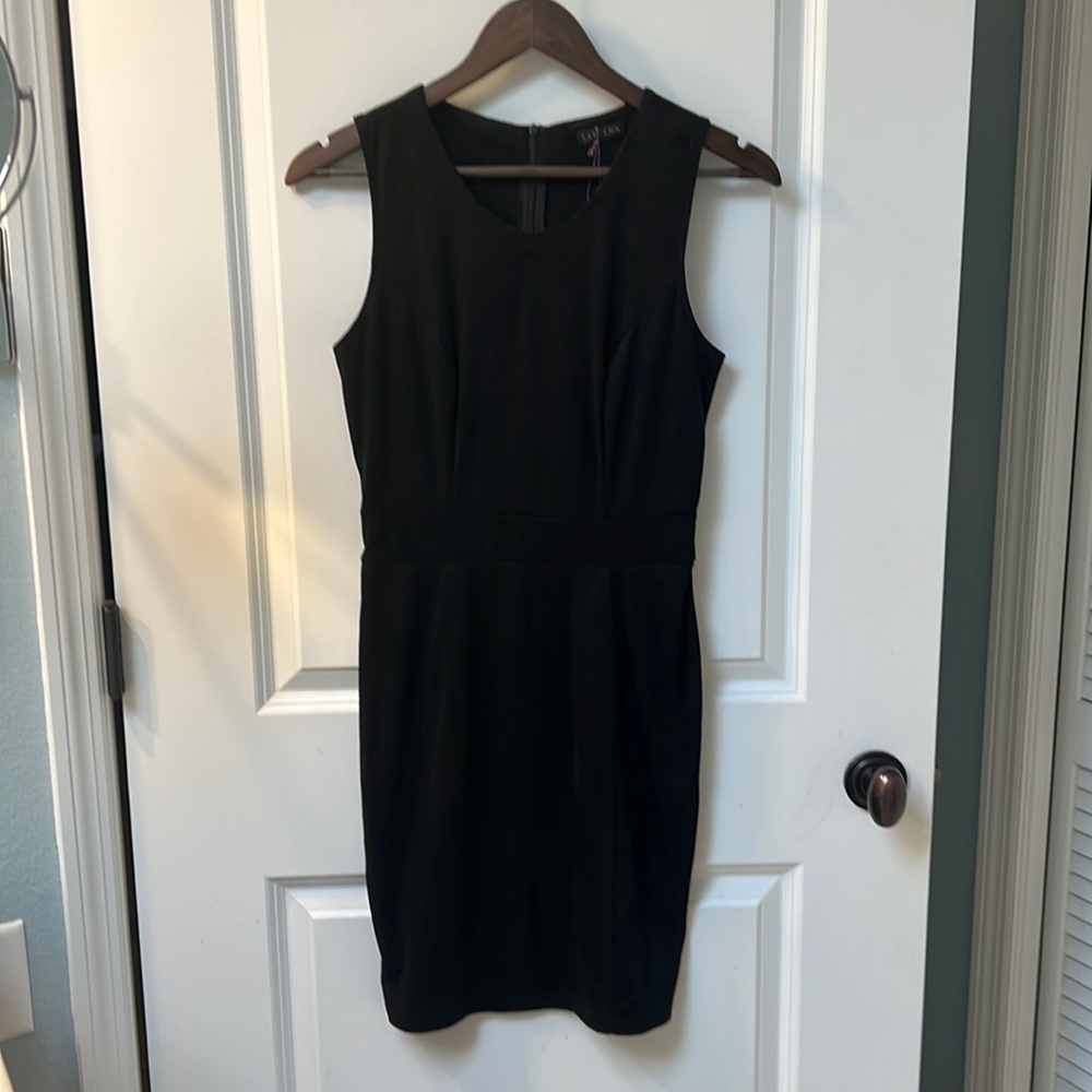 Lascana Black Suede Dress, NWT